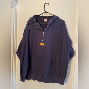 Vintage Mid 1990s Nike Center Swoosh Hoodie Sweatshirt